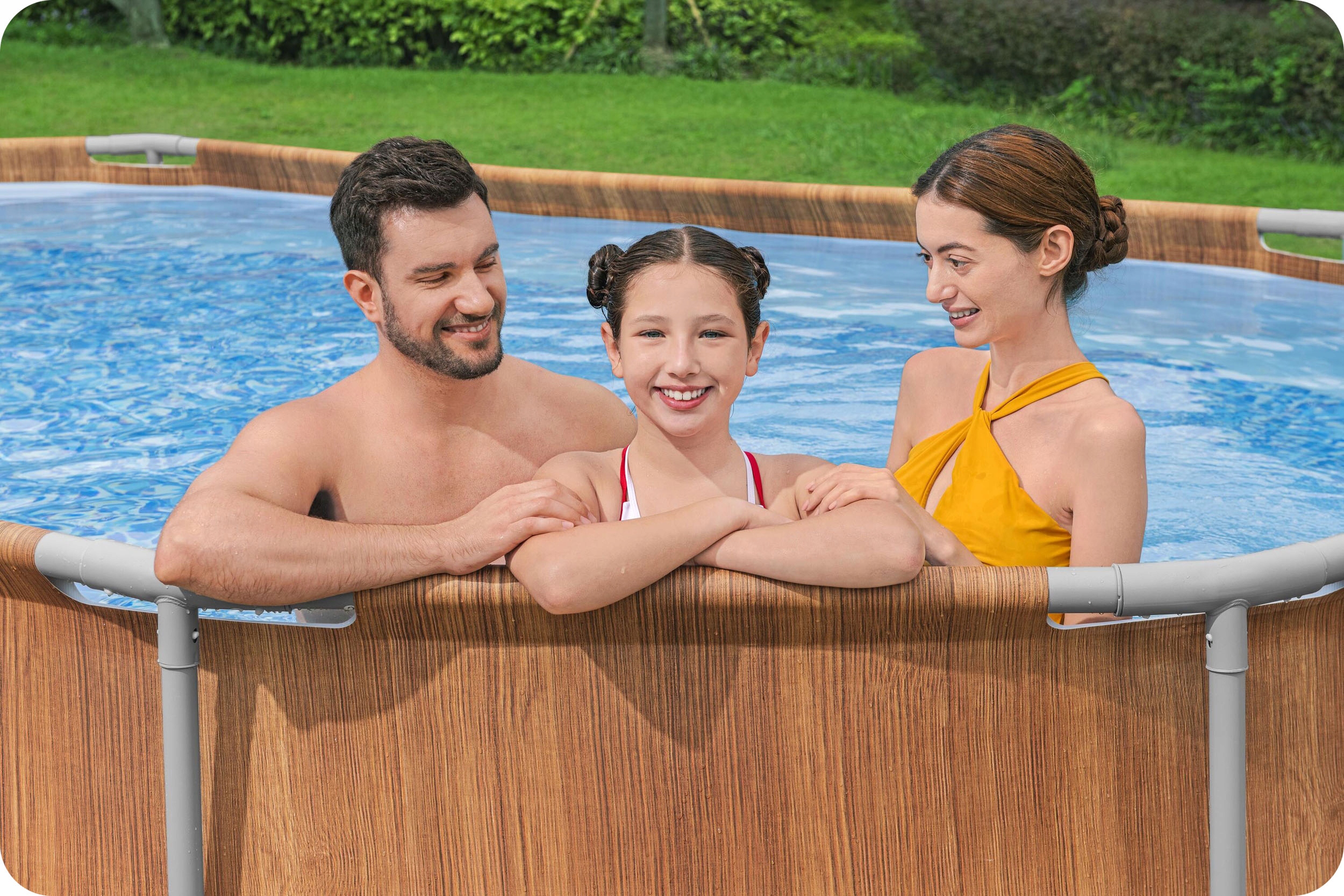 BASEN STELAZOWY OGRODOWY OWALNY 610x366x122 cm ZESTAW 13w1 BESTWAY EAN GTIN 6941607377963