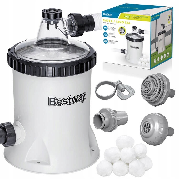 Bestway Pompa piaskowa do basenu Wydajnosc 5678 l h 58870