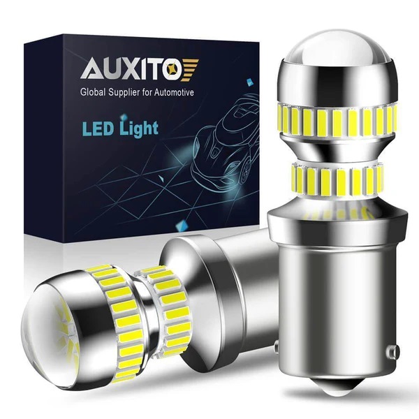 auxito 2600lm 1156 led bulbs ba15s p21w 7506 led light bulbs for backup reverse light bulb tail light 6000k white 31629442711704_x600